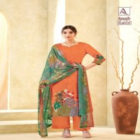 Alok Ketki Wholesale Premium Zam Designer With Elegant Khatli Work Dress Material