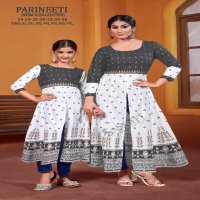 Sangeet Parineeti Wholesale Mom And Daughter Center Cut Kurtis