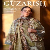 Belliza Guzarish Vol-3 Wholesale Pure Cotton With Embroidery Work Dress Material