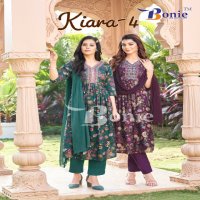 Bonie Kiara Vol-4 Wholesale Alia Cut Kurti With Pant And Dupatta