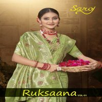 Saroj Ruksaana Vol-1 Wholesale Soft Cotton With Heavy Swarovski Work Sarees