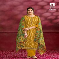 Alok Suhana Wholesale Premium Organza With Embroidery Work Dress Material