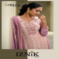Ibiza Iznik Vol-3 Wholesale Pure Simar With Handwork Salwar Suits