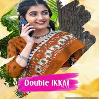 Double Ikkat Vol-2 Wholesale Pure Cotton Printed Sarees