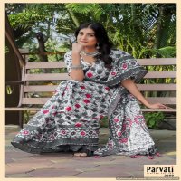 Parvati Jaipuri Vol-1 Wholesale Pure Cotton Printed Sarees