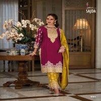 Eba Sajda Wholesale Premium Silk With Embroidery Readymade 3 Piece Suits