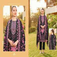 MAJESTY BIN SAEED VOL 4 PAKISTANI LAWN COLLECTION PRINT WITH PATCH EMBROIDERY UNSTITCH SUIT