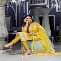 Afsana Nurham D.no 2086 Colour Wholesale Readymade Pakistani Suits Combo
