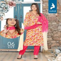 Kaya Lily Wholesale 3 Piece Concept With Straight Suits Readymade Dress
