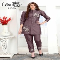 Laxuria D.no 1369 Wholesale Designer Tunics And Pant