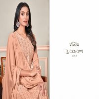 Vishnu Lucknowi Vol-6 Wholesale Fox Georgette Lucknowi Work Dress Material