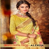 Alekha Organza Digital Checks Vol-2 Wholesale Ethnic Sarees