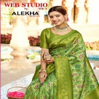Alekha Web Studio Vol-4 Wholesale Ethnic Wear Sarees Collection