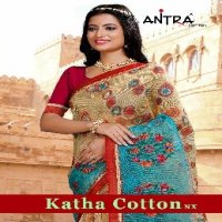 Antra Katha Cotton Nx Wholesale Indian Ethnic Wear Sarees