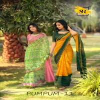 SR Pumpum Vol-11 Wholesale Mul Mul Cotton Ethnic Sarees