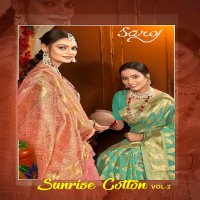 Saroj Sunrise Cotton Vol-2 Wholesale Soft Cotton Fabric Sarees