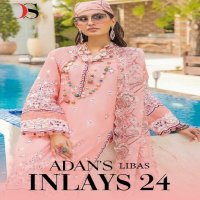 DEEPSY SUITS ADANS LIBAS INLAYS 24 FANCY EMROIDERY PAKISTANI DRESS MATERIAL