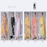 SAHIBA SILK LINE CLASSY LOOK COTTON HANDWORK DRESS MATERIAL