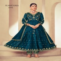 Rangoon Kangana Wholesale Silk With Fancy Embroidery Readymade Suits
