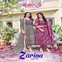 Kavya Zarina Vol-3 Wholesale Nayra Cut Top With Pants And Dupatta