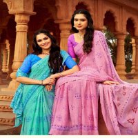Ruchi Star Chiffon Vol-151 Wholesale Chiffon Fabric Sarees