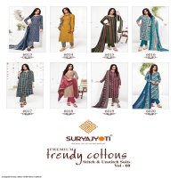 Suryajyoti Trendy Cotton Vol-60 Wholesale Readymade Cotton Suits