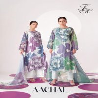 T AND M AACHAL FANCY DIGITAL PRINT WITH HANDWORK DRESS MATERIAL