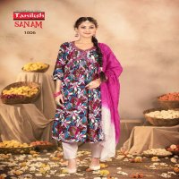 Taniksh Sanam Vol-1 Wholesale Aliya Cut With Embroidery Work Suits