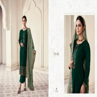 Renik Gulzar Wholesale Chinon Fabric Straight Long Salwar Kameez