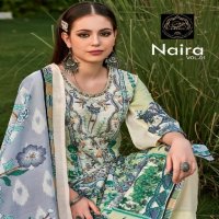 Firdous Naira Vol-1 Wholesale Pure Cotton With Self Embroidery Dress Material
