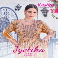 Kavya Jyotika Vol-1 Wholesale Umbrella Cut Kurtis With Pant And Dupatta