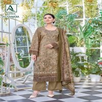 Alok Hushnara Wholesale Pure Cambric With Work Dress Material