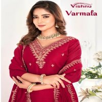 Vishnu Varmala Wholesale Vichitra Silk Dress Material