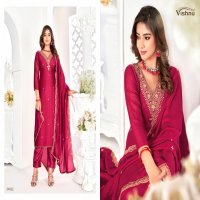 Vishnu Varmala Wholesale Vichitra Silk Dress Material
