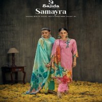 Sajida Samayra Wholesale Pure Viscose Muslin With Hand Work Dress Material