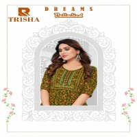 Raashi Trisha Wholesale Kalamkari Anarkali Kurtis With Neck Embroidery