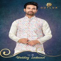 Outluk Wedding Locknowi Vol-10 Wholesale Mens Wear Kurta Pajama Collection