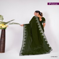 Prima D.no 401 To 408 Series Wholesale Zomato Fabrics Festive Sarees