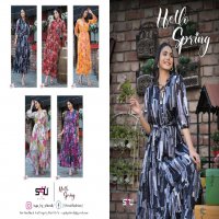 S4U Hello Spring Wholesale Gown Style Kurtis