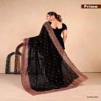 Prima D.no 201 To 205 Wholesale Exclusive Party Wear Sarees Collection