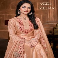 Vishnu Mehar Wholesale Simmer Organza Dress Material