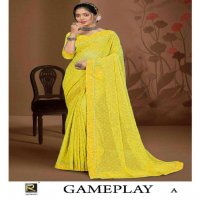 Ronisha Gameplay Zamto Fabrics Indian Sarees