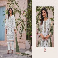 Deepsy Bin Saeed Vol-8 Wholesale Pure Cotton With Heavy Embroidery Dress Material