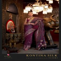 Rajtex Kontina Silk Wholesale Pure Satin Handloom Weaving Festive Sarees