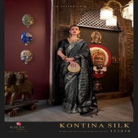 Rajtex Kontina Silk Wholesale Pure Satin Handloom Weaving Festive Sarees