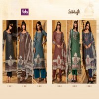 Fida Saanjh Wholesale Digital Blended Voil Cotton Dress Material
