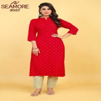 Seamore Red Wholesale Women Only Kurta Collection