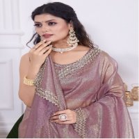 Mehak D.no 755 Colour Wholesale Raina Net Coating Fabrics Designer Sarees
