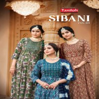 Taniksh Sibani Vol-4 Wholesale Skivans Embroidery Work Kurti With Pant And Dupatta