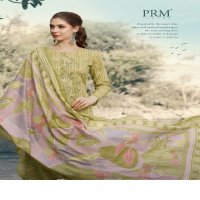 PRM Noor Ul Ain Wholesale Pure Lawn Cotton With Fancy Work Salwar Suits